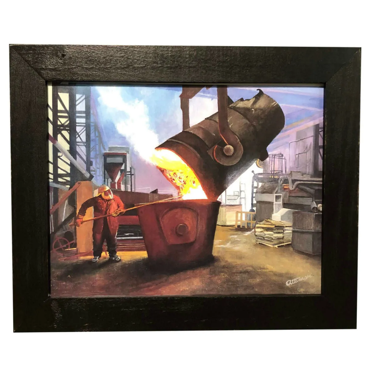 11x14 Bethlehem Print in Distressed Frame