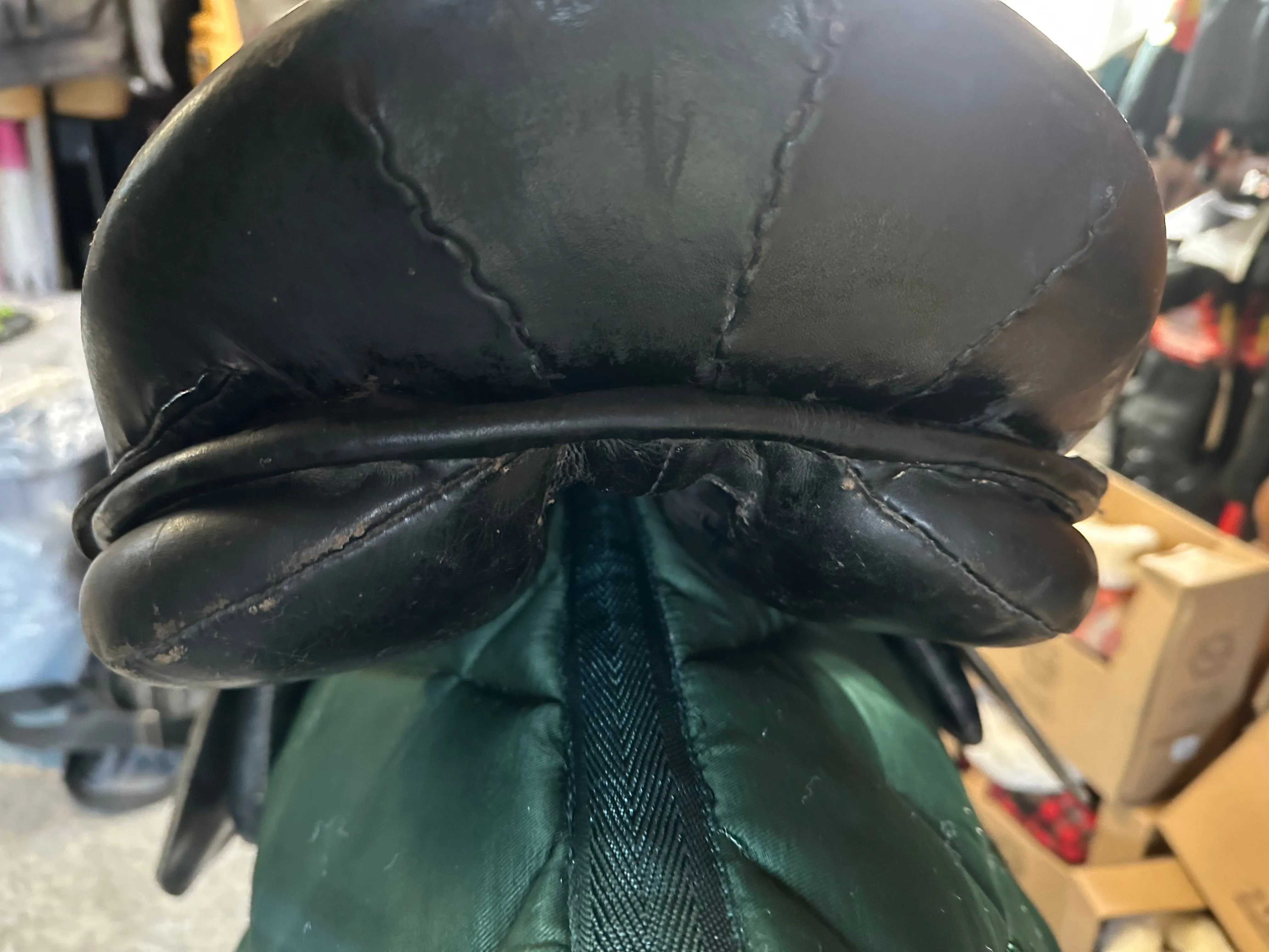 16” Black English Leather Saddle  Narrow / Medium Fit