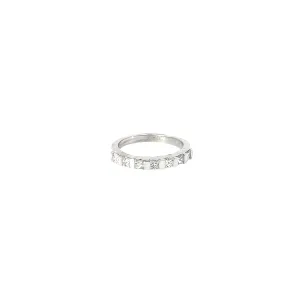 18k white gold .80ct F VS2 Princess Cut Diamond princess cut ring