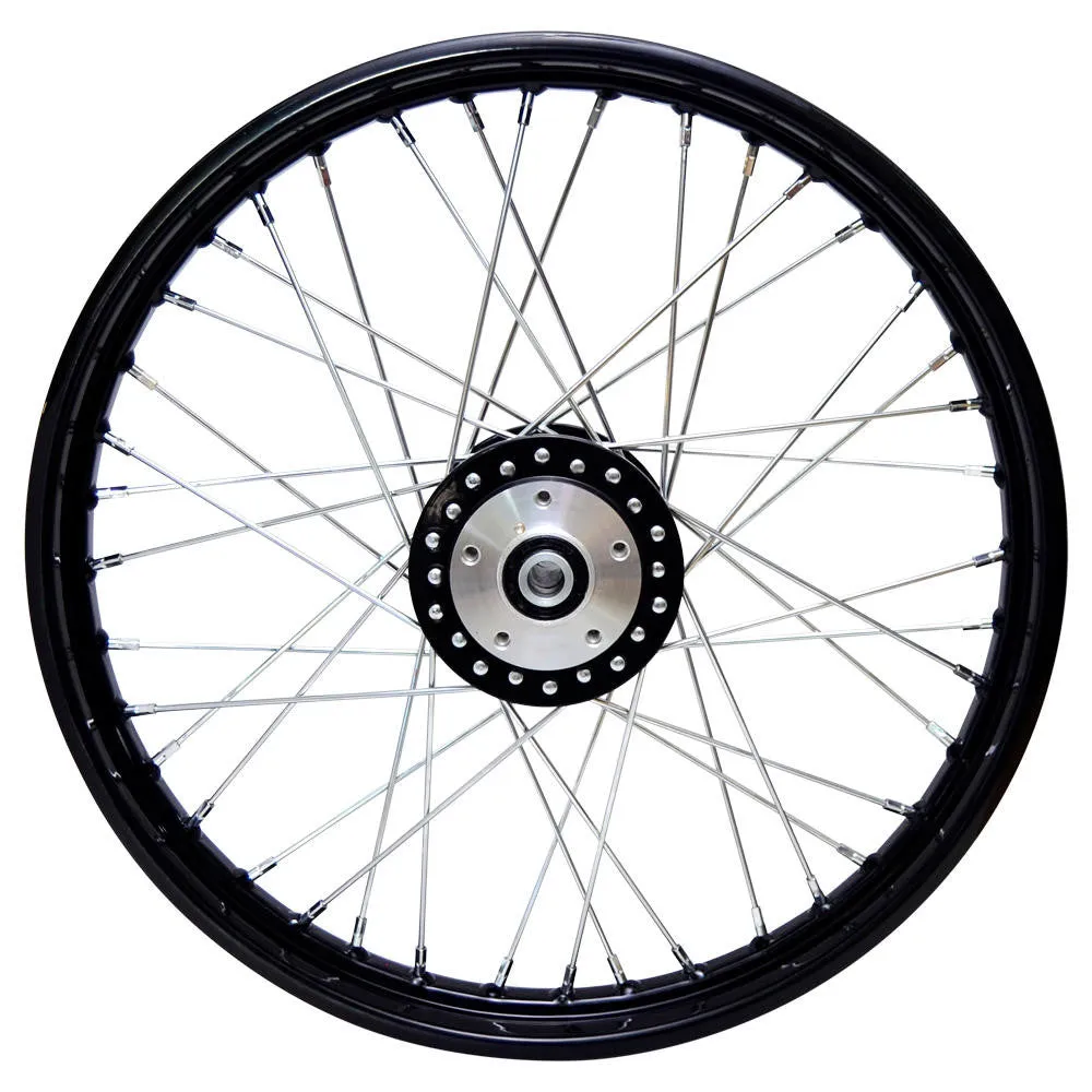 21" x 2.15" Harley Black Spoke Wheel - FX / Dyna / Sportster 1984-1999