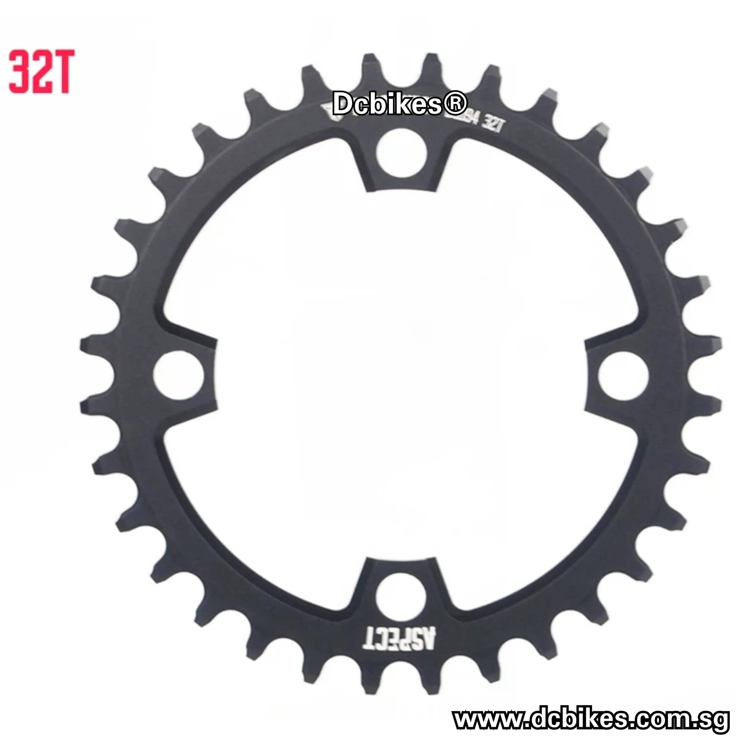 32T | 34T Black Oil Slick 94bcd MTB Narrow Wide Chain Ring