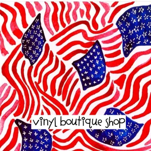 4Th Of July Watercolor Lilly Inspired Printed Patterned Craft Vinyl