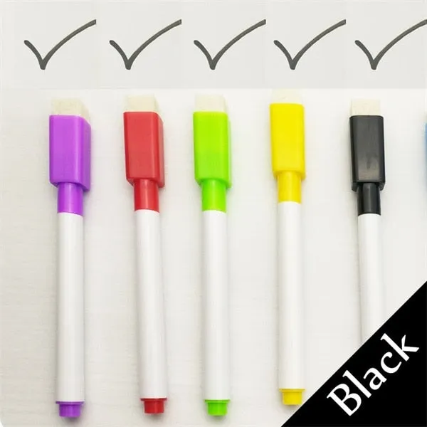 5Pcs Colorful Markers With Eraser