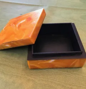 Agate 4" x 4" Jewelry/Keepsake Box