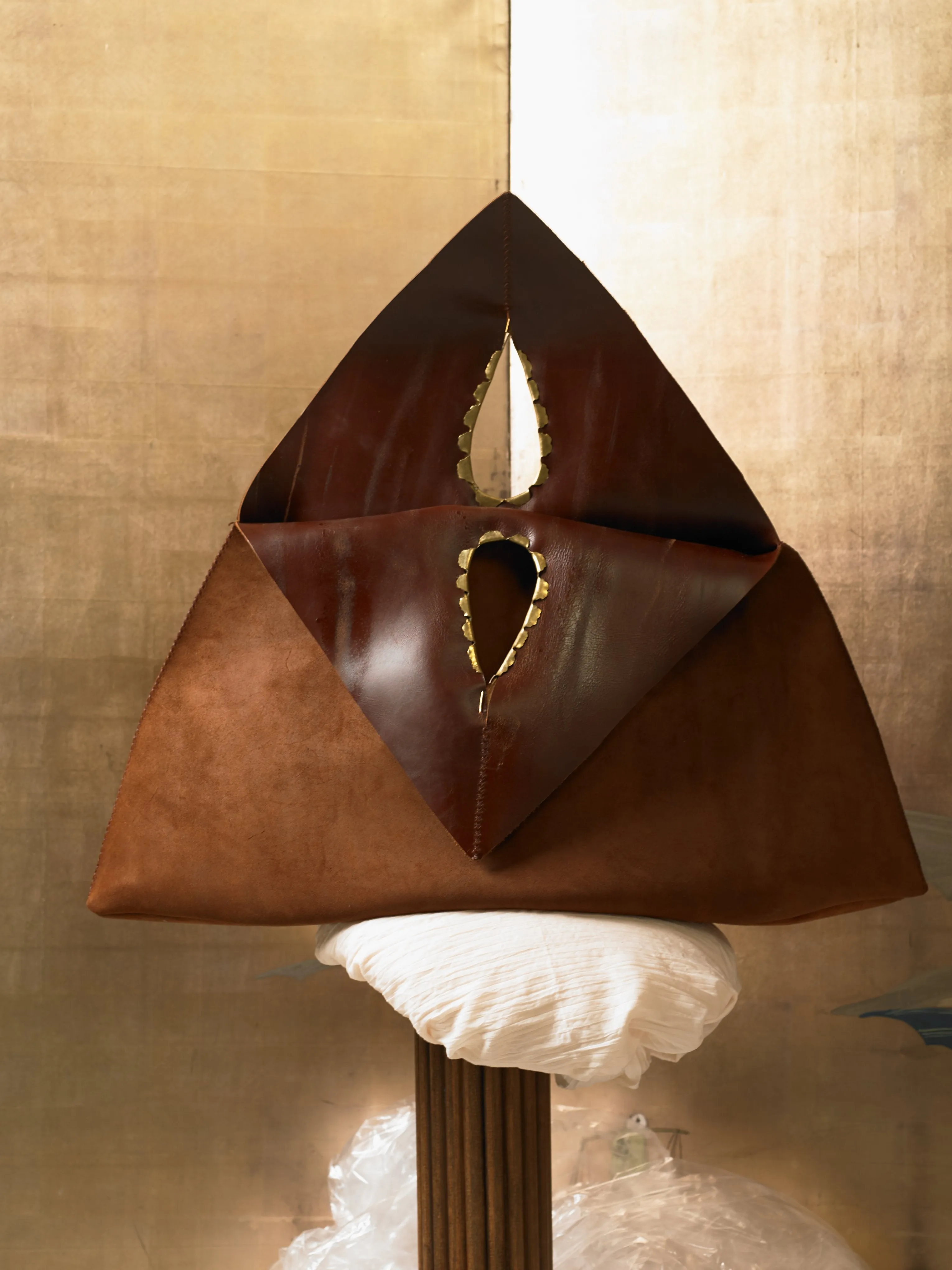 Artisanal Trigon Bag - Brown