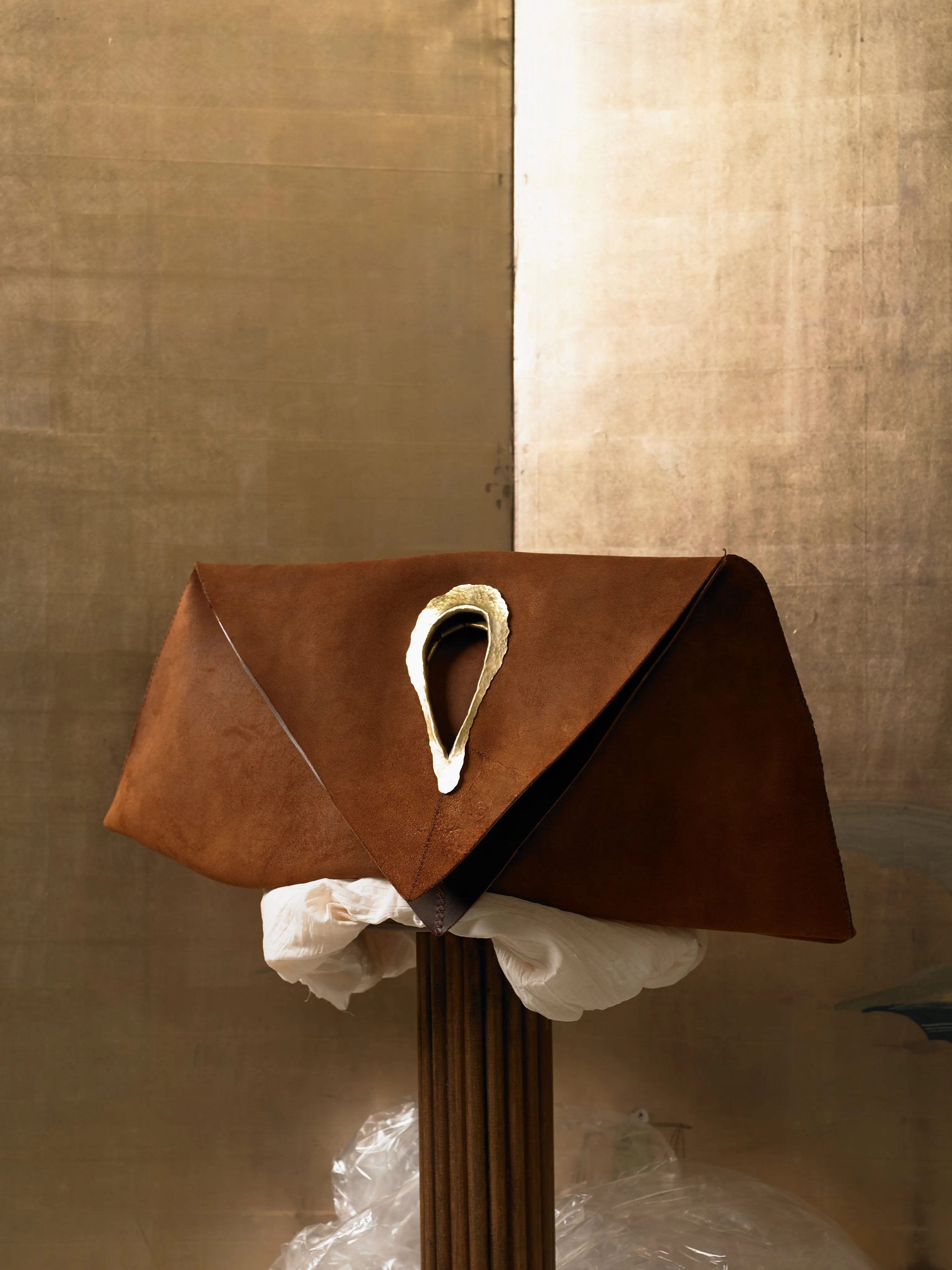 Artisanal Trigon Bag - Brown