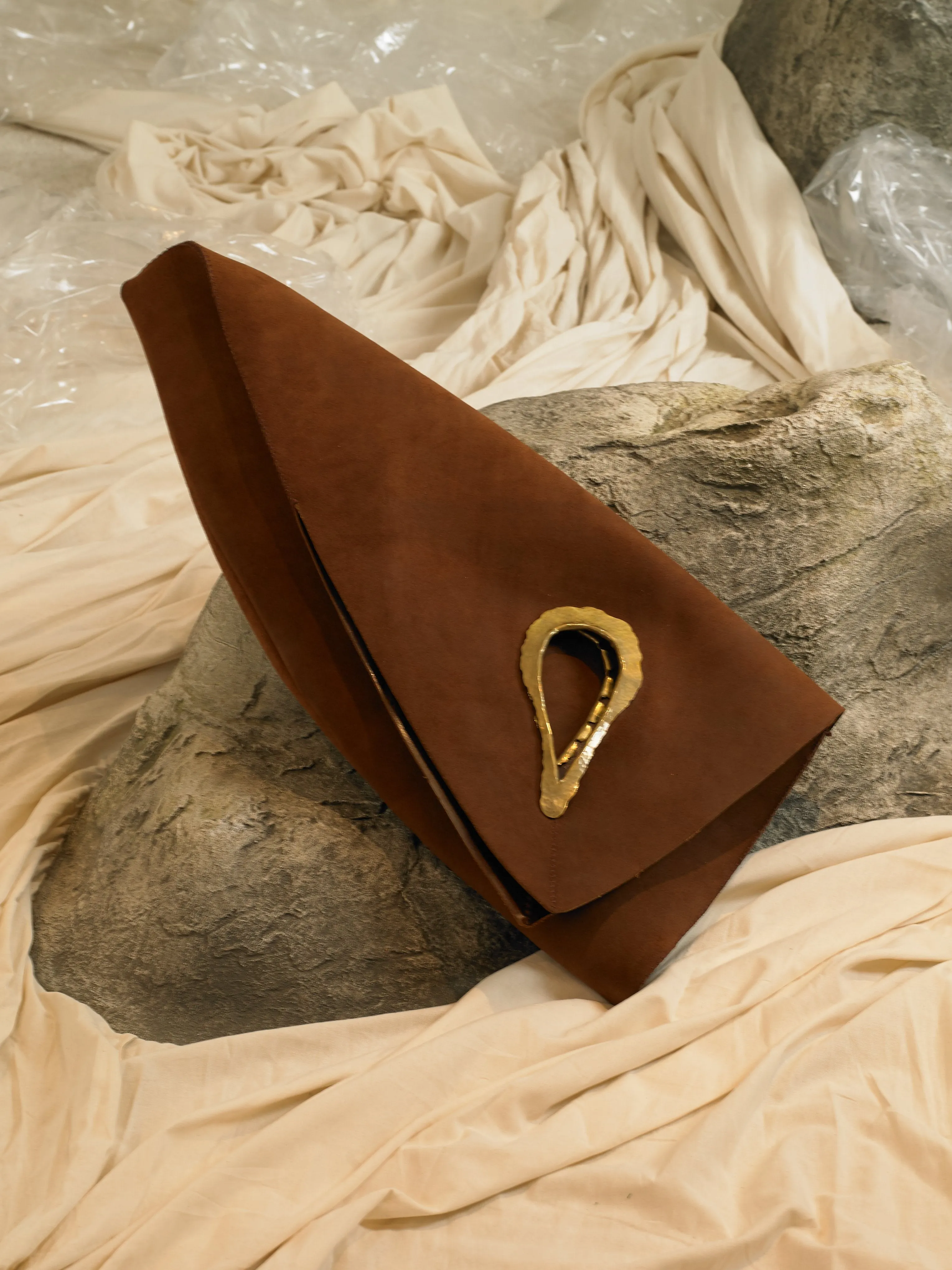 Artisanal Trigon Bag - Brown