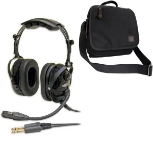 ASA AirClassics HS-1A Passive Headset & Headset Bag Combo