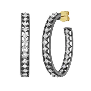 Avira Diamond Hoop Earrings