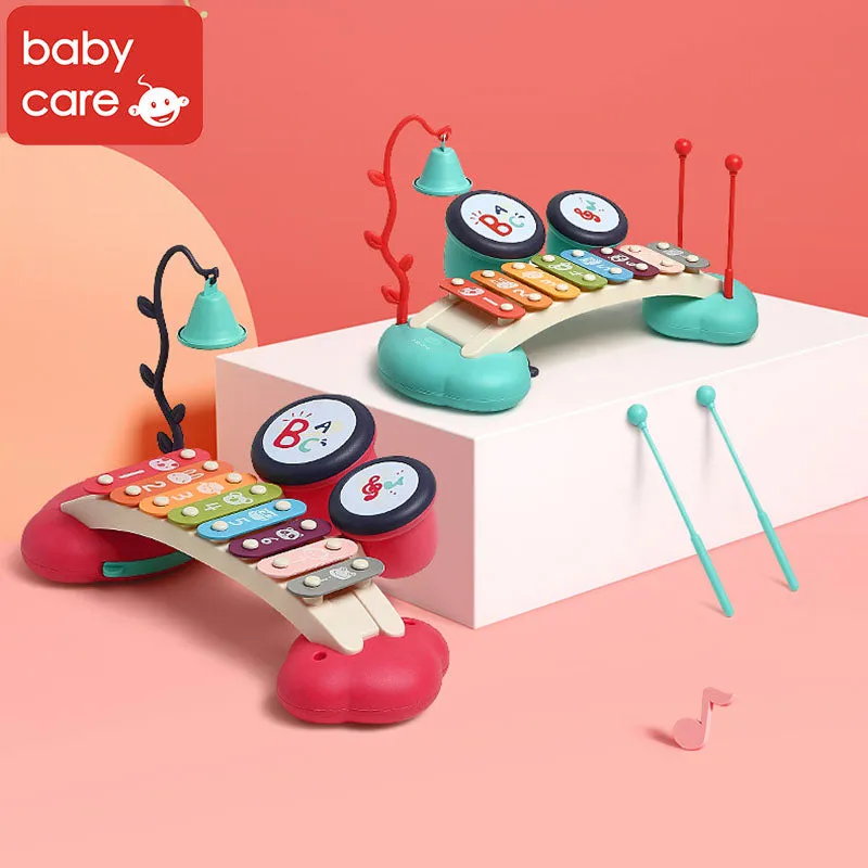 Babycare Colorful Learning Xylophone with Drum (Tiffany Blue)