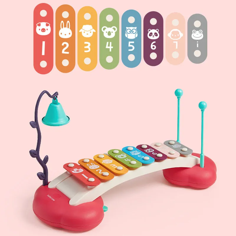 Babycare Colorful Learning Xylophone with Drum (Tiffany Blue)