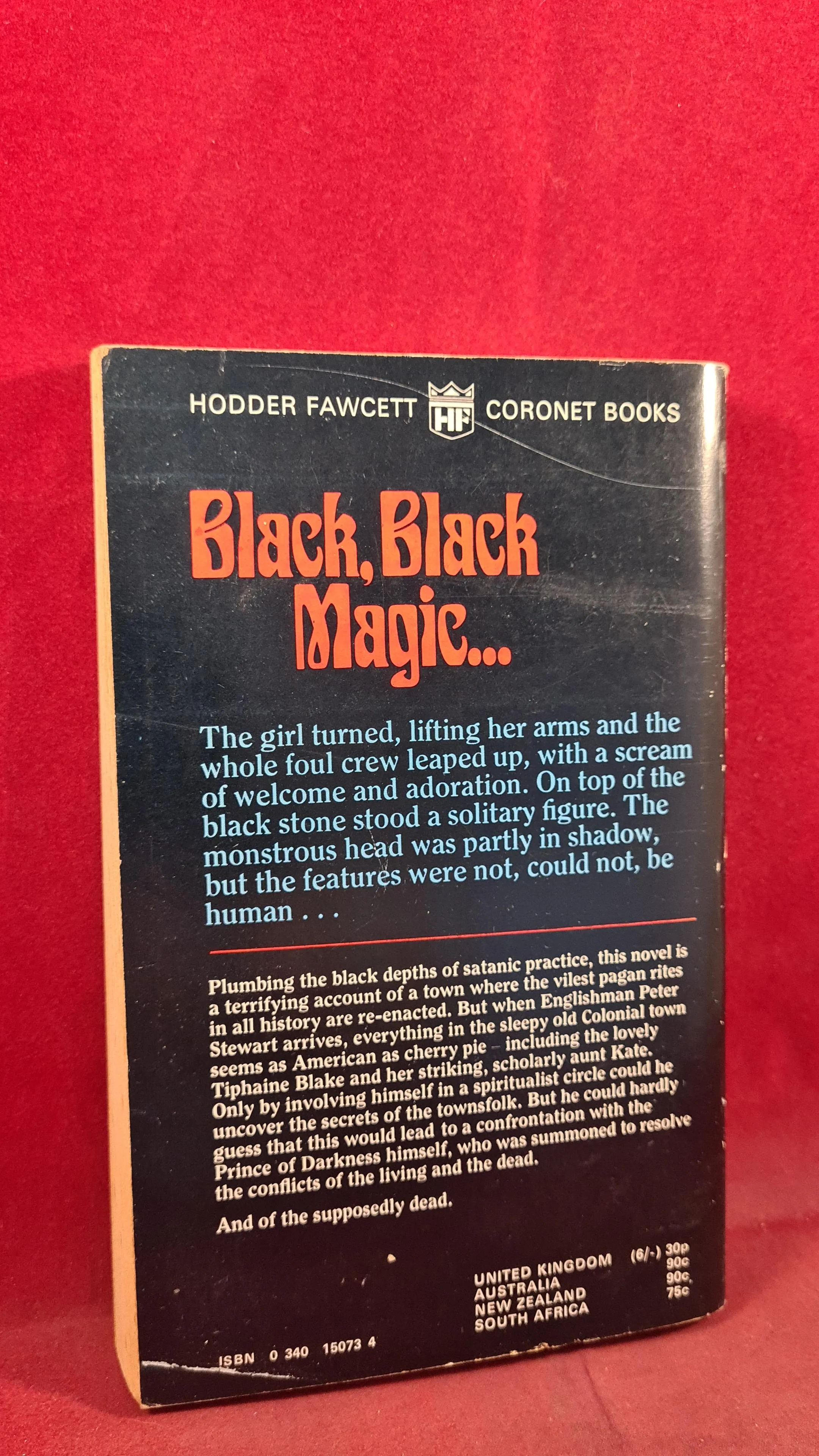 Barbara Michaels - Prince of Darkness, Coronet Books, 1971, First GB Edition, Paperbacks