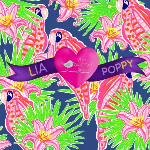 Bird Lia Poppy Vinyl Sheet LPY-135