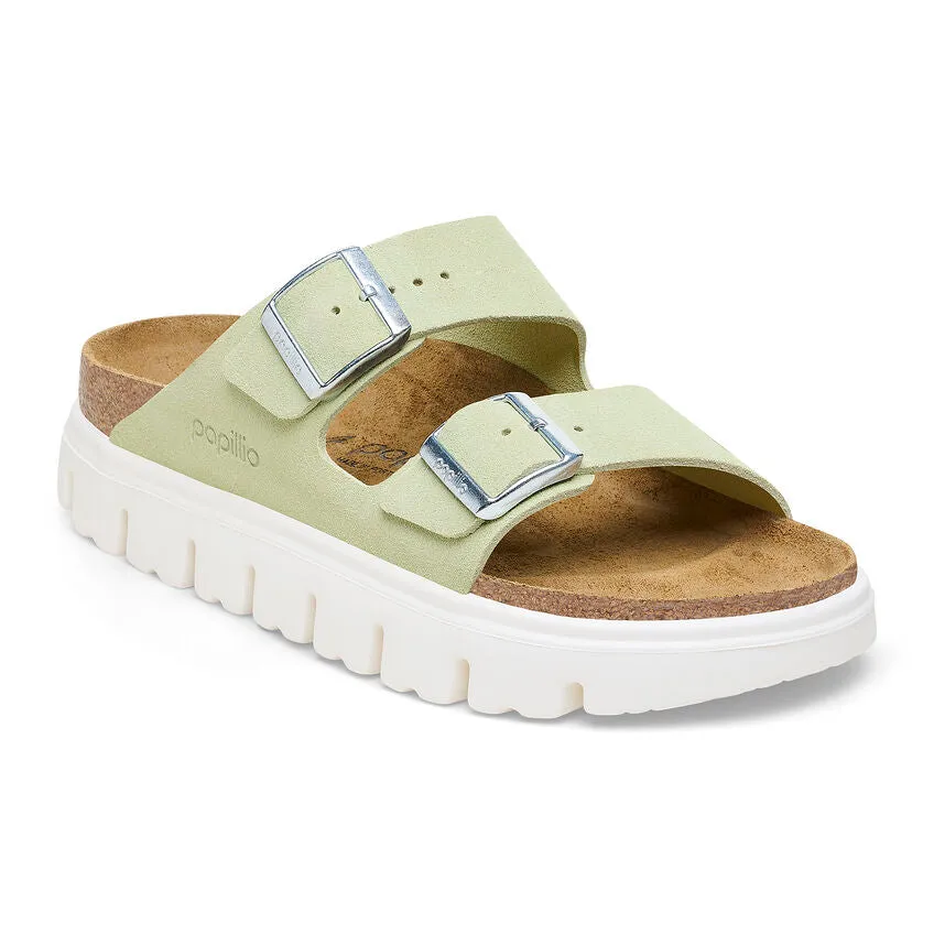 Birkenstock Arizona Chunky Suede Leather in Rose, Sandcastle & Faded Lime Available in Narrow Widths