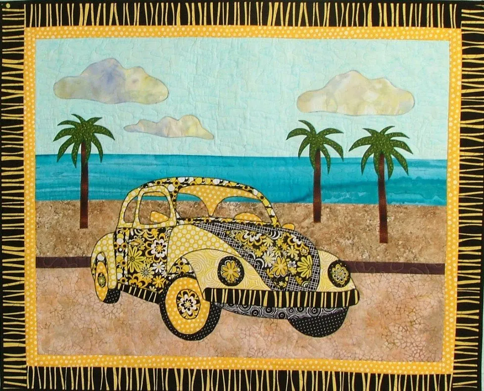 BJ Designs & Patterns Barbie's Bug VW Applique Quilt Pattern