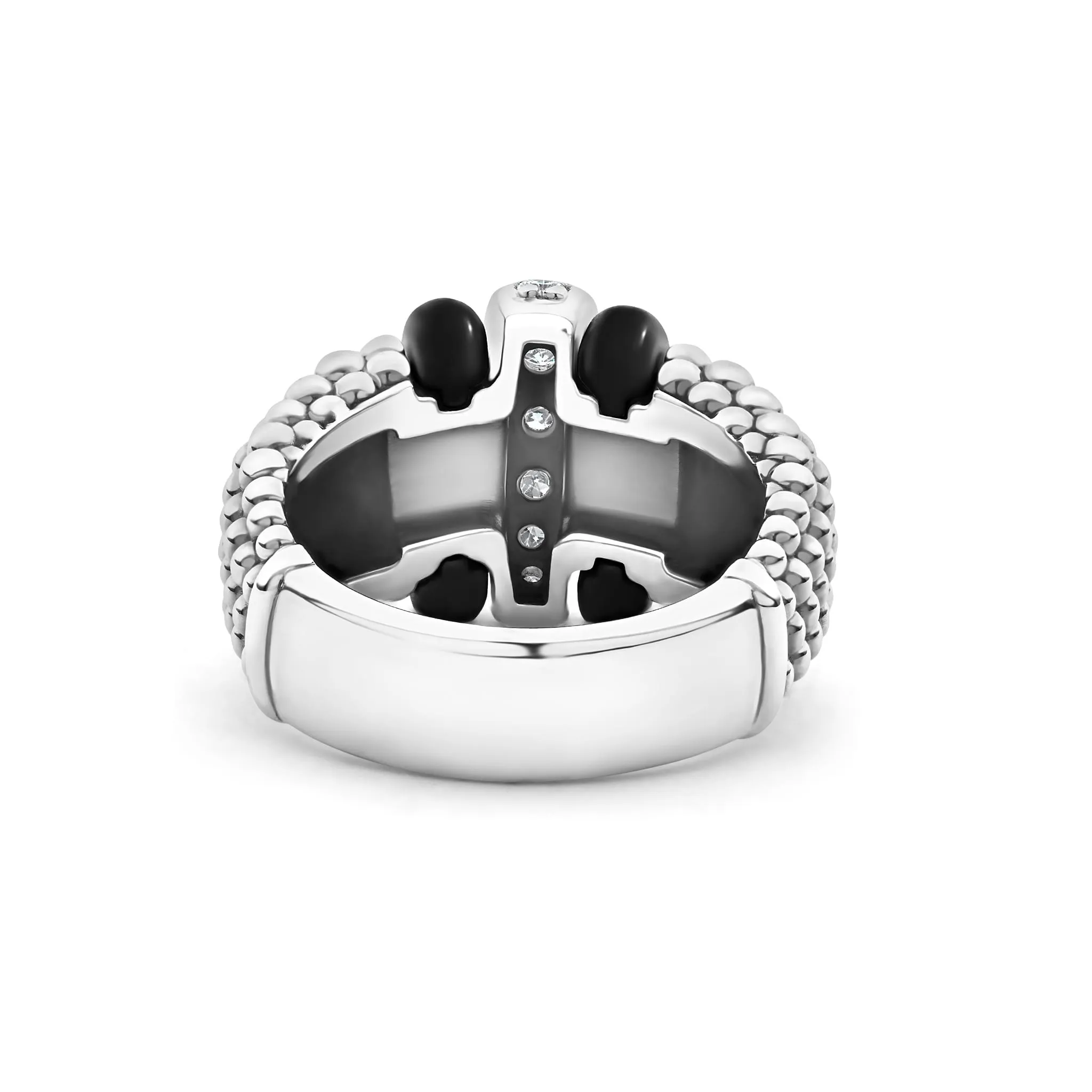 Black Caviar Black Ceramic Caviar Diamond Ring