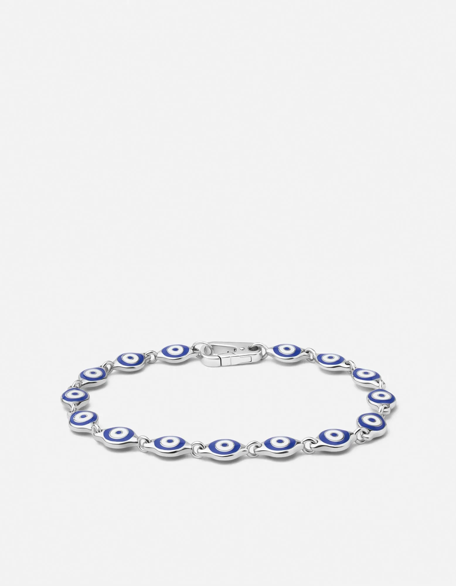 Blue Eye Bracelet, Sterling Silver