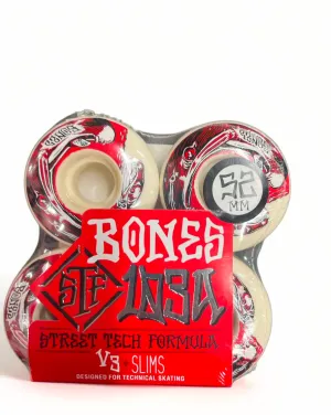 BONES | V3 Slims Salmon Dinner Street Tech Formula Wheels | 52MM 103A