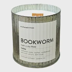 Bookworm Rustic Vintage Candle
