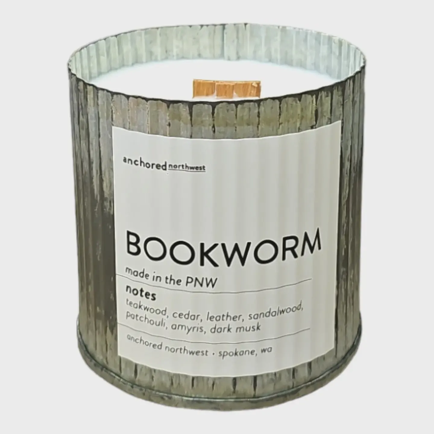 Bookworm Rustic Vintage Candle