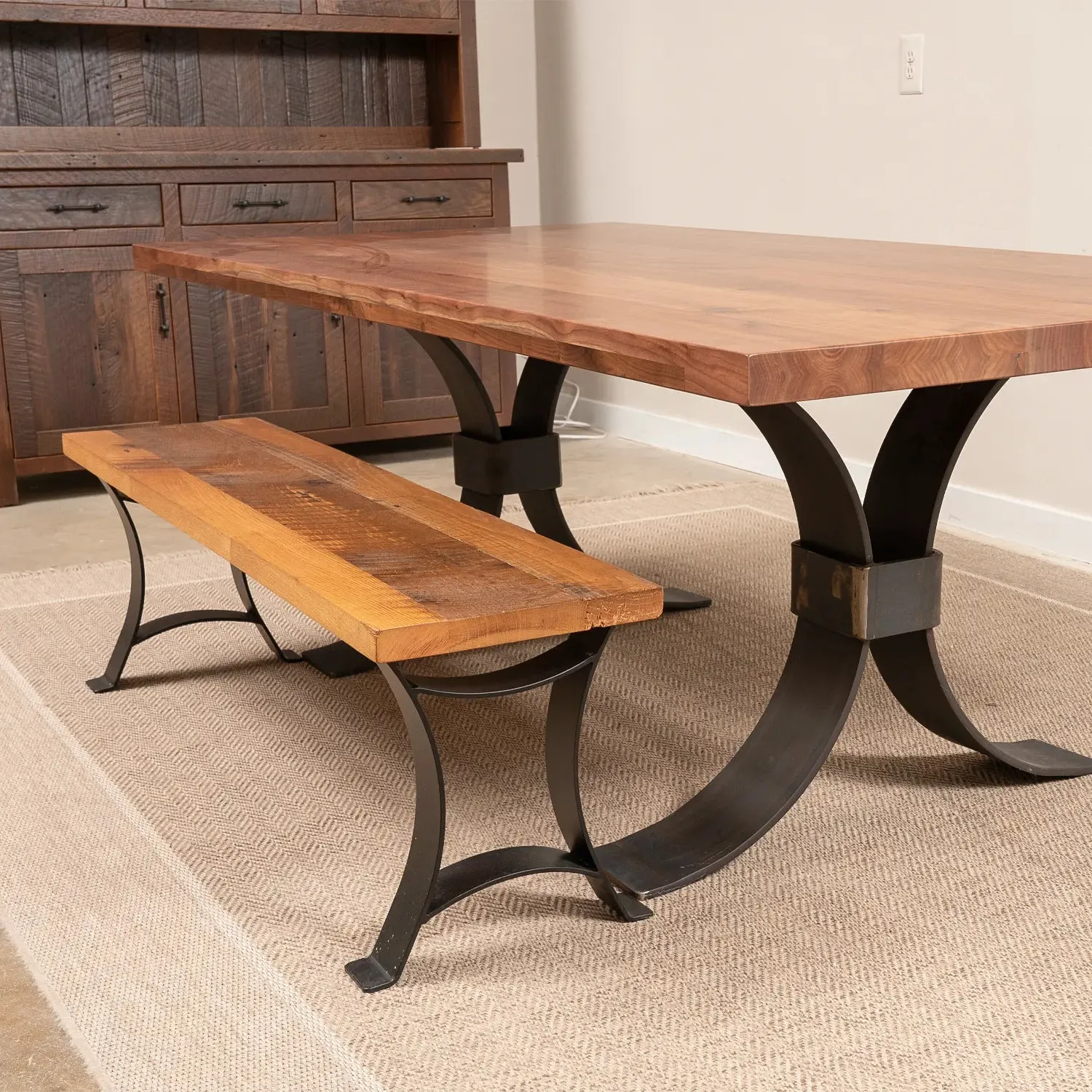 Boone Rustic Dining Bench