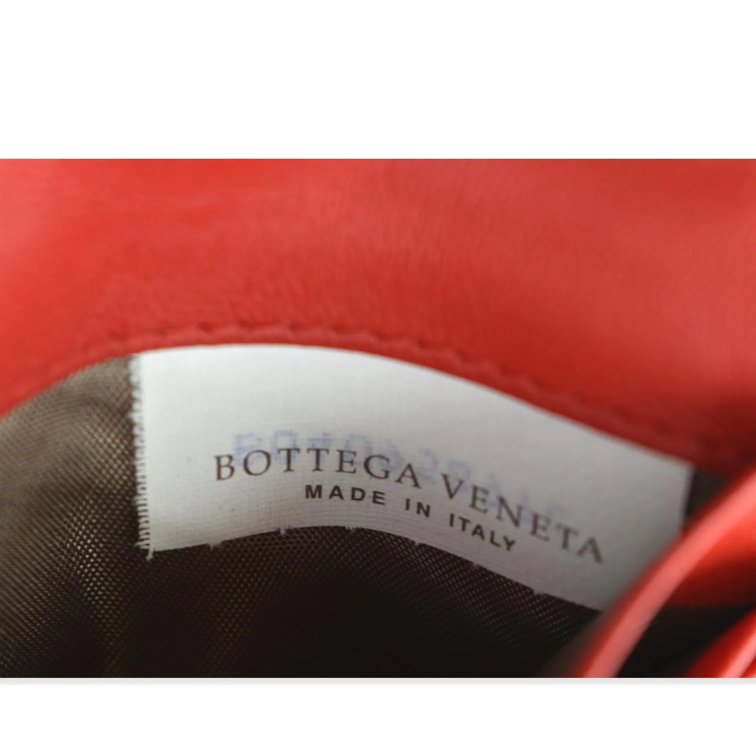 BOTTEGA VENETA Intrecciato Leather Bifold Mens Wallet Red