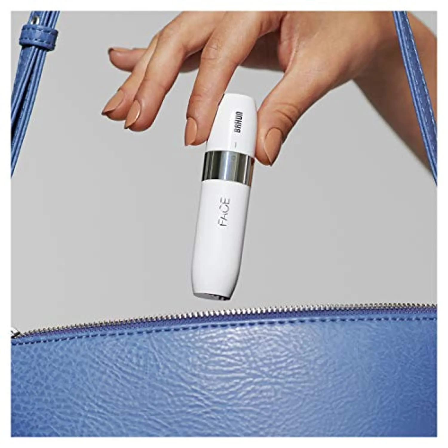 Braun Mini Hair Remover, Electric Facial Hair Removal for Women, Quick & Gentle, Finishing Touch for Upper Lips, Chin & Cheeks, for Easier Makeup Application, Ideal for On-the-Go, with Smartlight