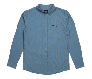 Brixton Central L/S Woven- Heather Steel