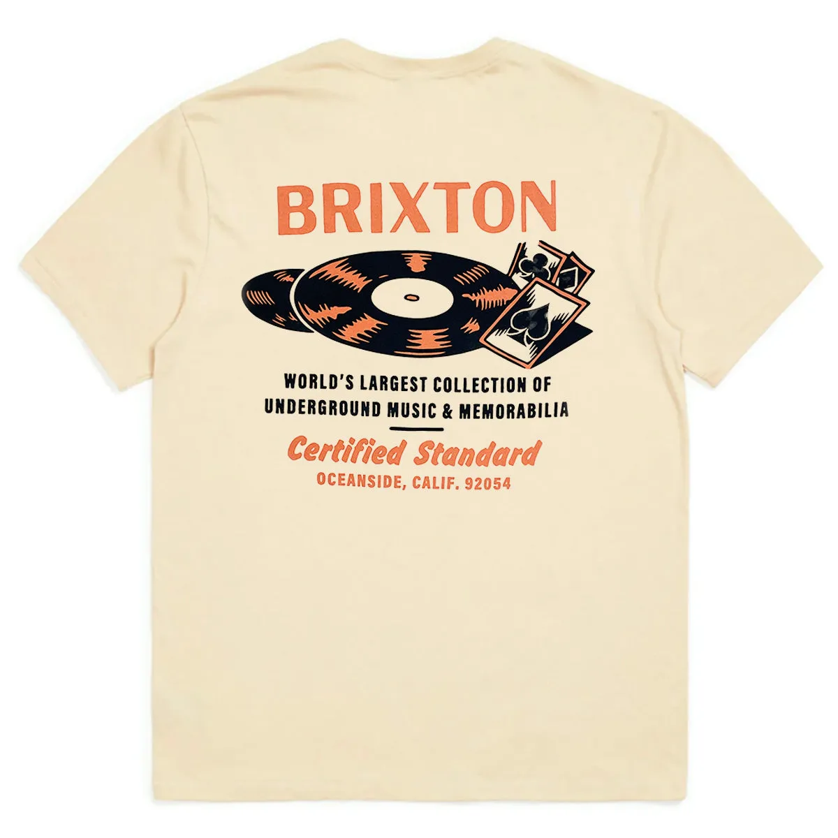 Brixton - Hubbard Tee Cream Worn Wash