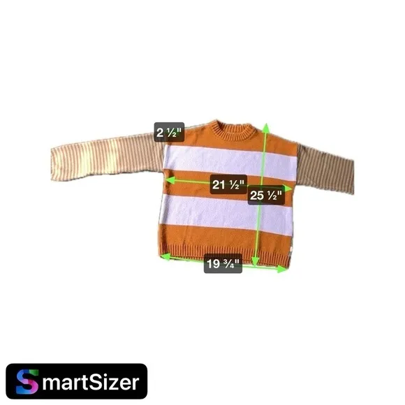 Brixton stripe sweater purple orange and teal