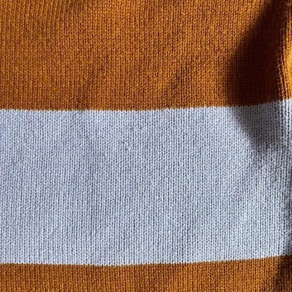 Brixton stripe sweater purple orange and teal
