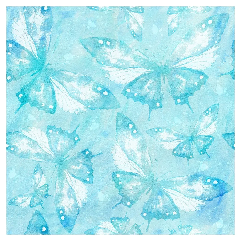 Butterfly Flowers Heat Transfer Vinyl Sheet