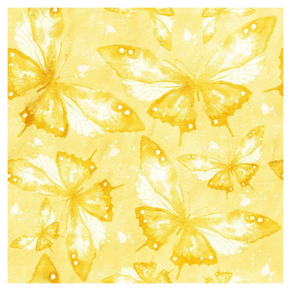 Butterfly Flowers Heat Transfer Vinyl Sheet