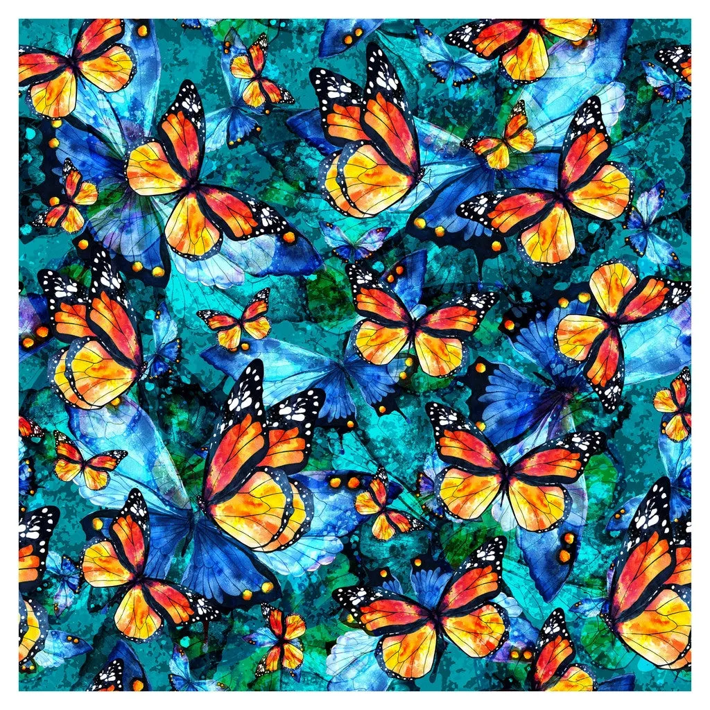 Butterfly Flowers Heat Transfer Vinyl Sheet