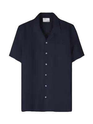 Camisa Colorful Standard Lino Navy Blue