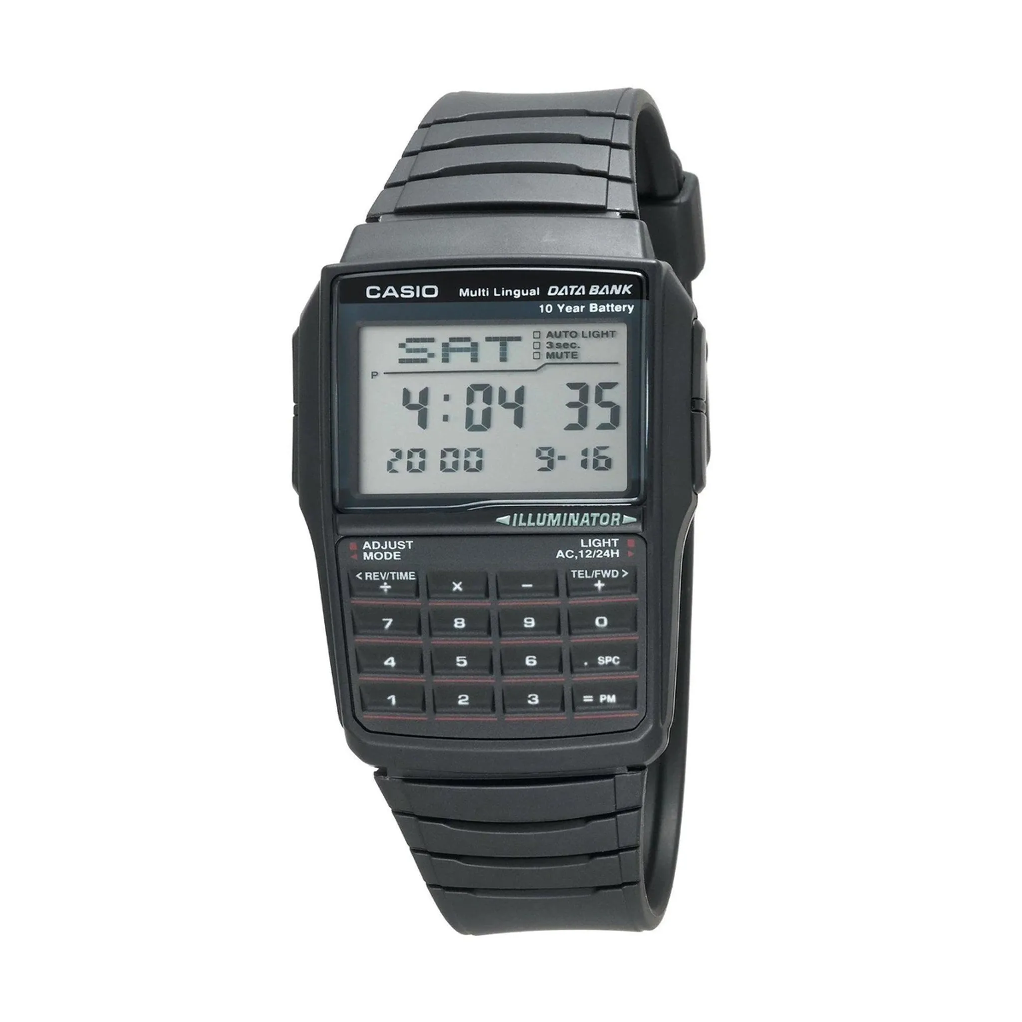 Casio DBC32-1 Databank Calculator Black Resin