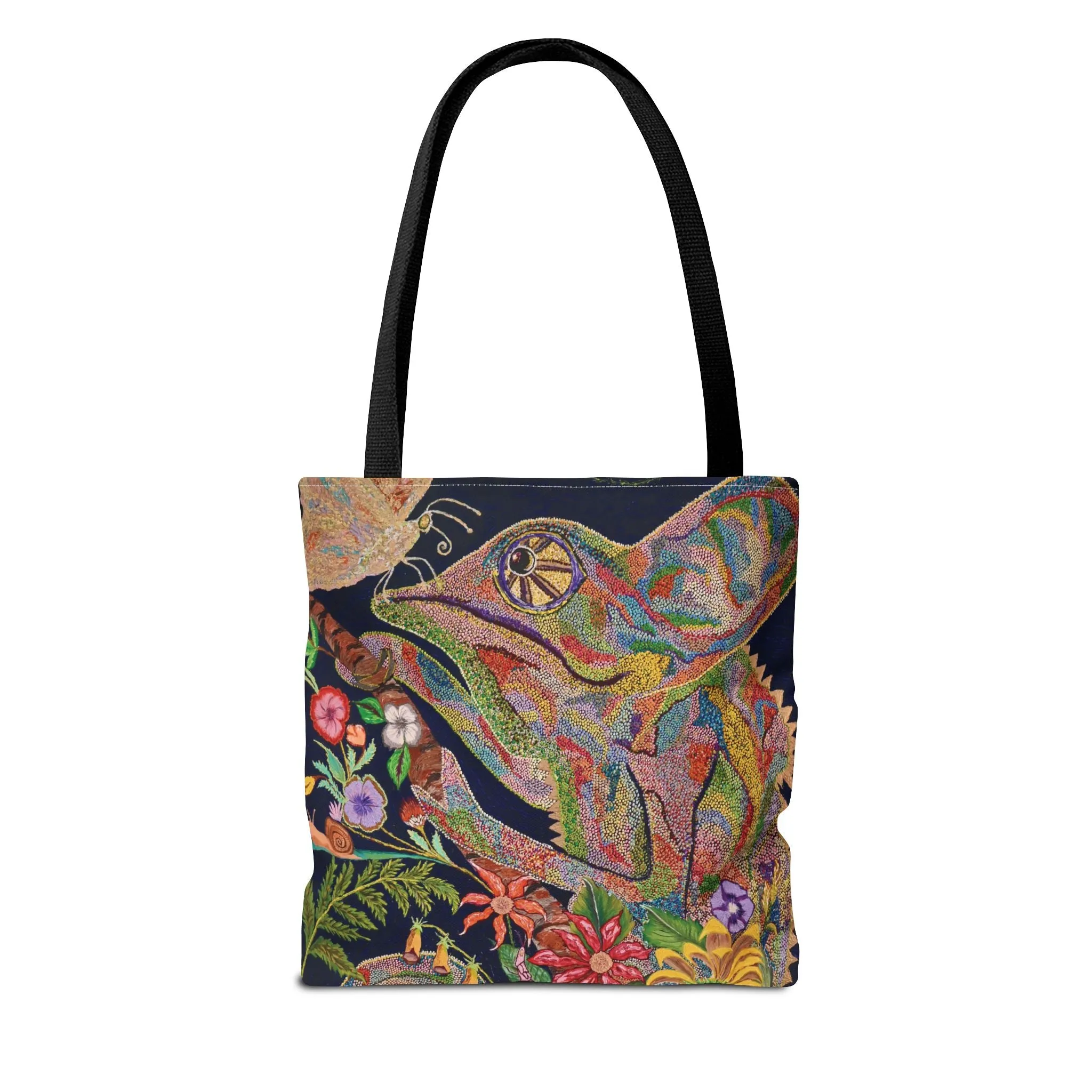 Chameleon and Butterfly Tote Bag