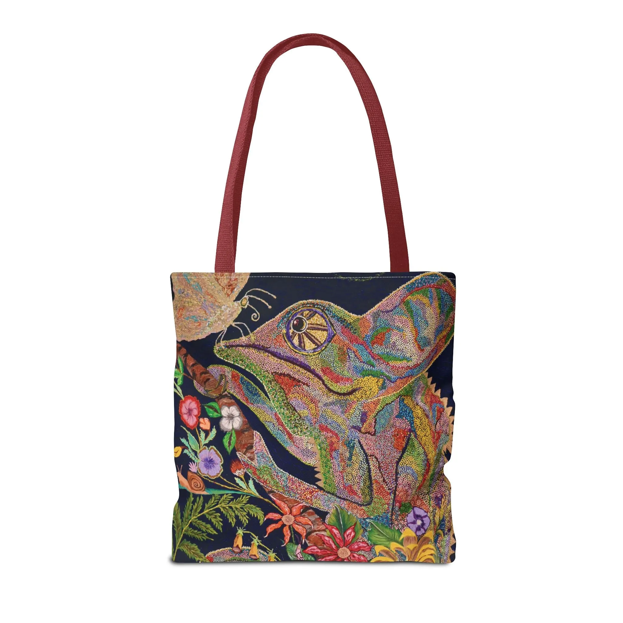Chameleon and Butterfly Tote Bag