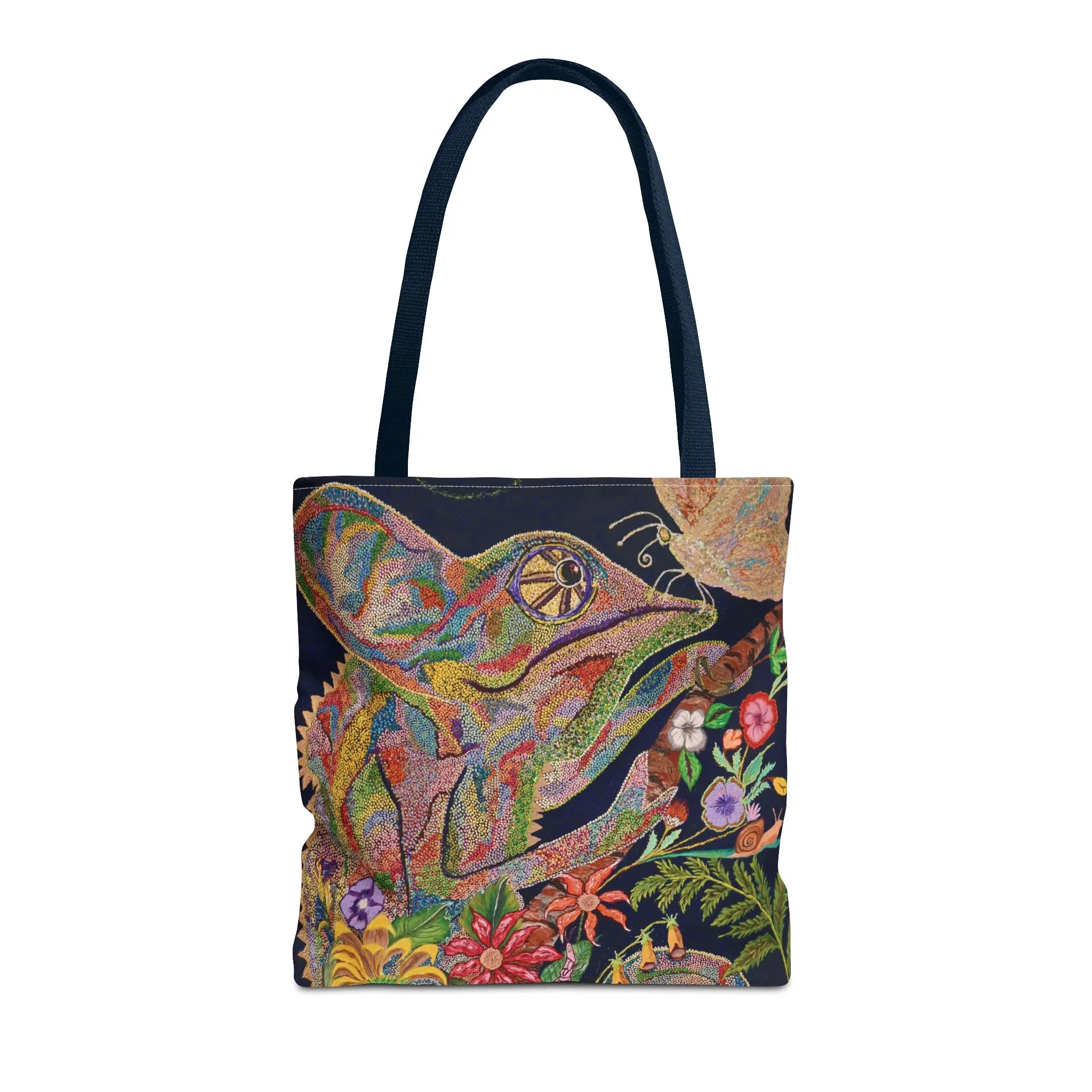 Chameleon and Butterfly Tote Bag