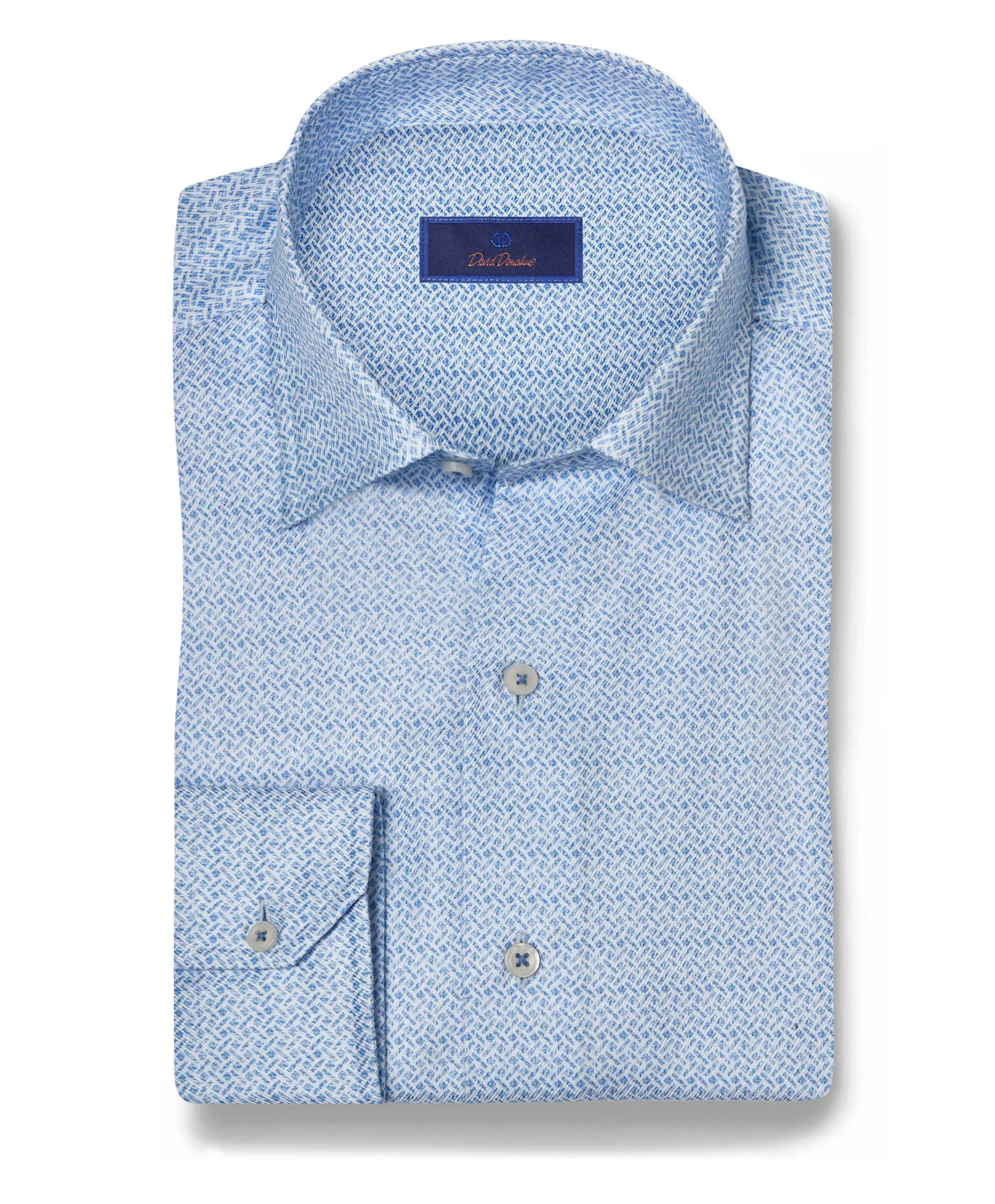 CHBD08014454 | Sky Twill Neat Print Shirt