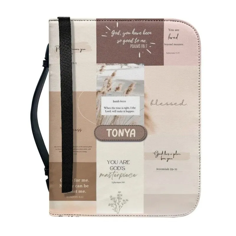 Christianartbag Bible Cover, Daily Bible God is GOD Bible Cover, Personalized Bible Cover, Butterfly and Flower Bible Cover, Christian Gifts, CAB04221023.