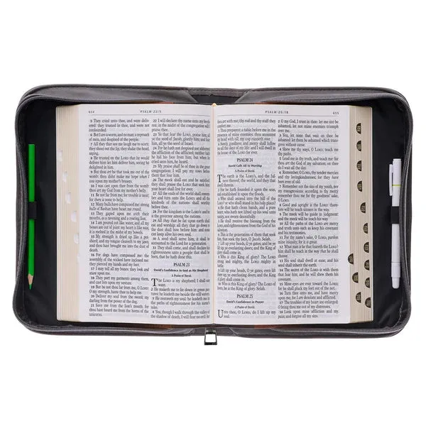 Christianartbag Bible Cover - Faith Does Not Make Things Easy Luke 1:37 Bible Cover - Personalized Bible Cover -Sunflower Bible Cover - CABBBCV02090823.
