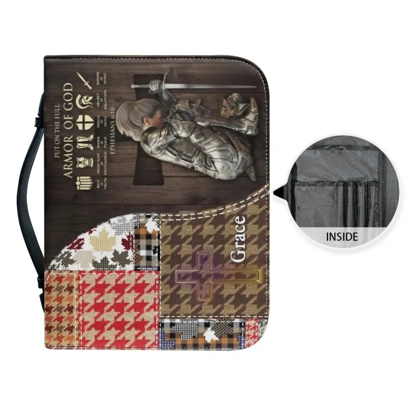 Christianartbag Bible Cover, Put On The Full Armor Of GOD Personalized Bible Cover, Personalized Bible Cover, Warrior Personalized Bible Cover, Christmas Gift, CABBBCV03230823.