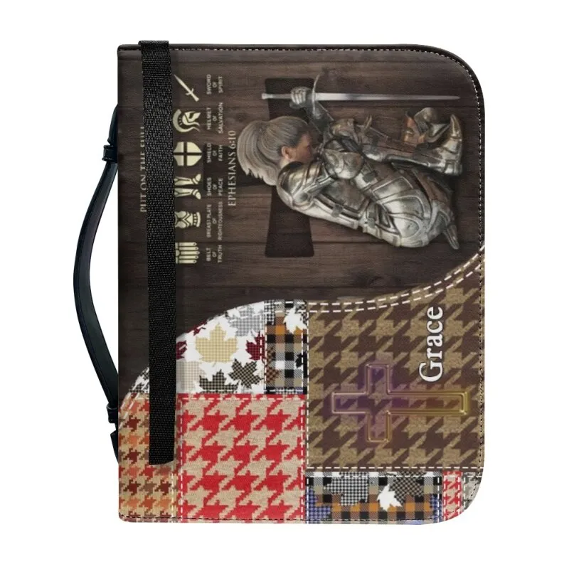 Christianartbag Bible Cover, Put On The Full Armor Of GOD Personalized Bible Cover, Personalized Bible Cover, Warrior Personalized Bible Cover, Christmas Gift, CABBBCV03230823.