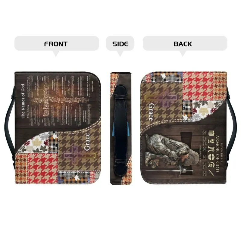Christianartbag Bible Cover, Put On The Full Armor Of GOD Personalized Bible Cover, Personalized Bible Cover, Warrior Personalized Bible Cover, Christmas Gift, CABBBCV03230823.
