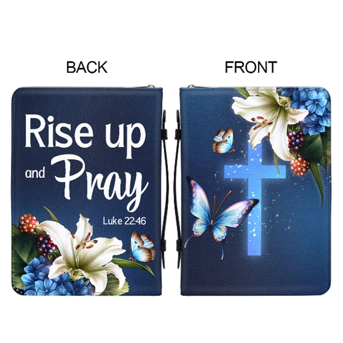 Christianartbag Bible Cover - Rise Up And Pray Luke 22:46 - Personalized Bible Cover - Bible Cover For Women - CABBBCV01030823.
