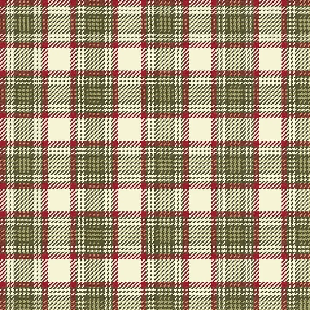 Christmas Plaid Adhesive Vinyl Sheet
