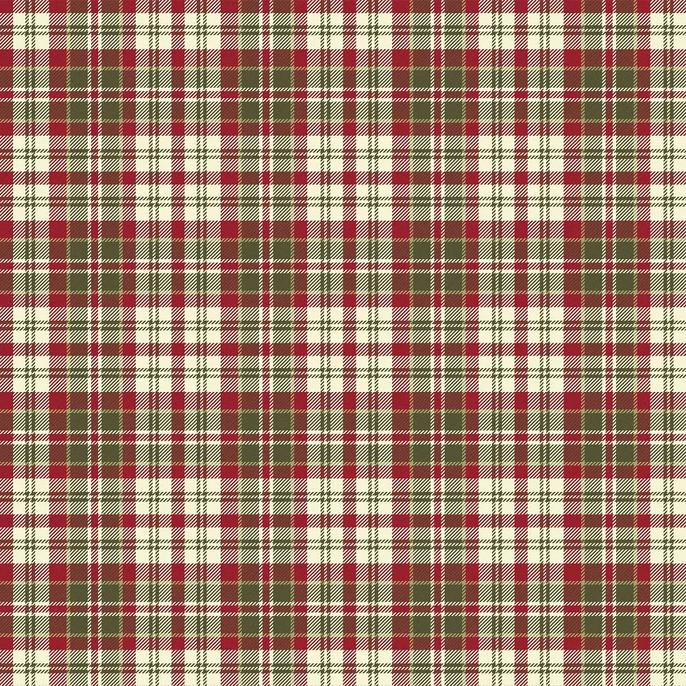 Christmas Plaid Adhesive Vinyl Sheet