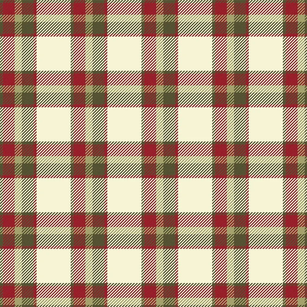 Christmas Plaid Adhesive Vinyl Sheet