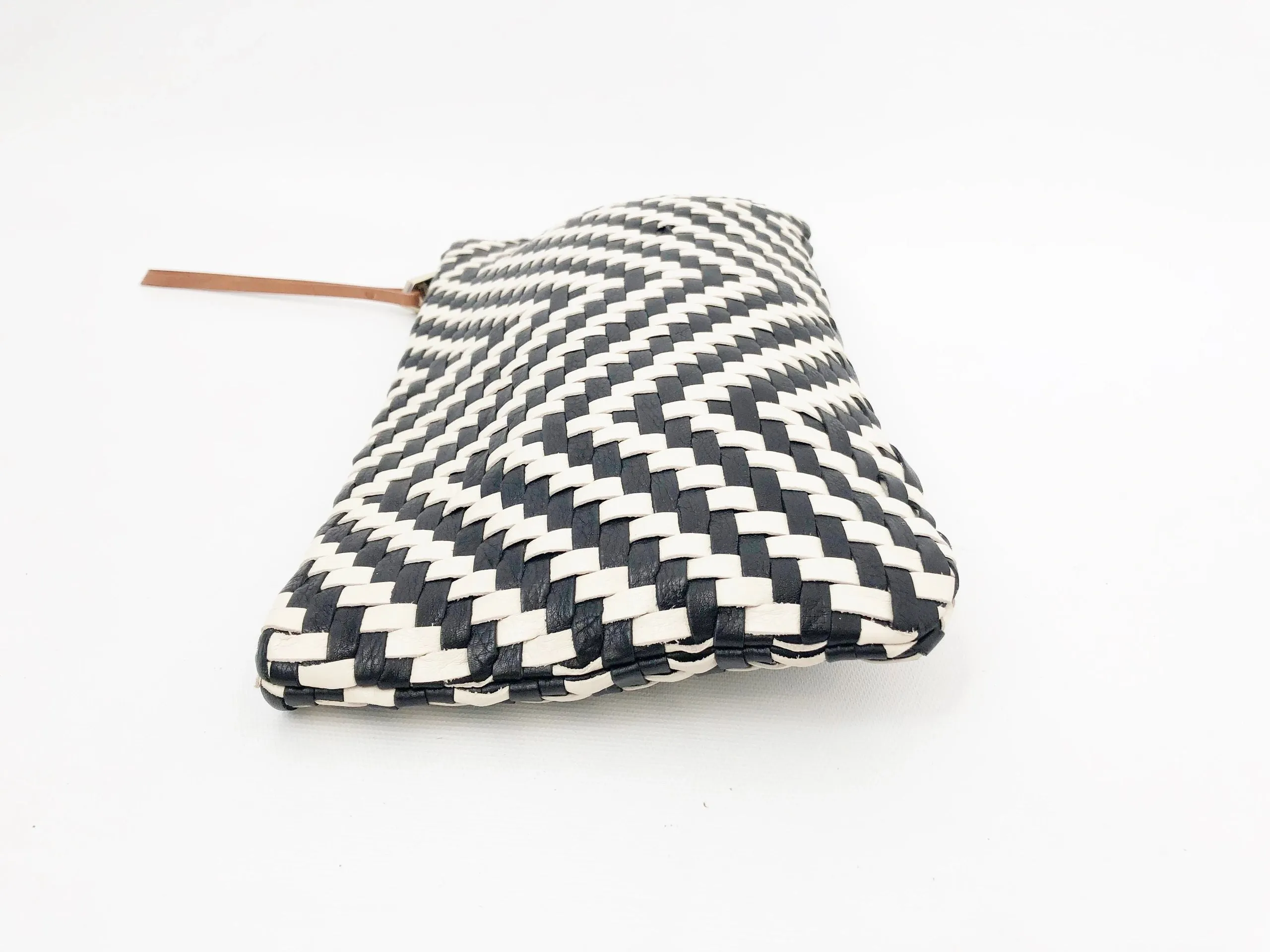 Christopher Kon Woven Leather Clutch